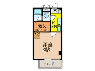 スプリングマンションの物件間取画像